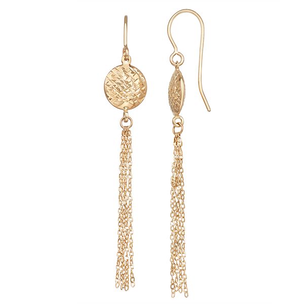 14k gold dangle earrings