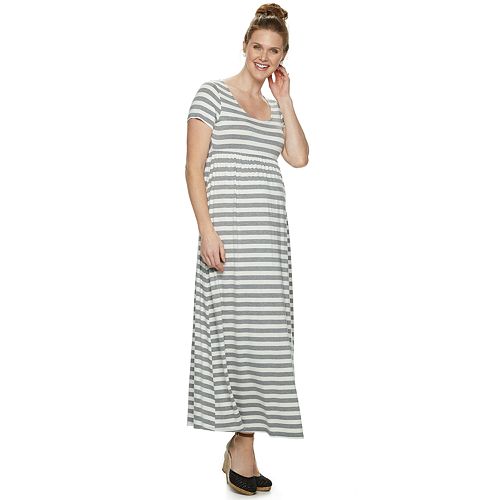 Maternity aglow Scoopneck Maxi Dress