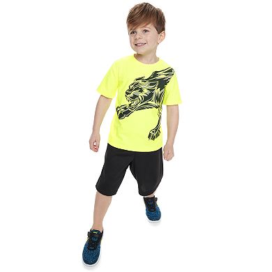 Boys 4-12 Jumping Beans® Mesh Side Striped Active Shorts