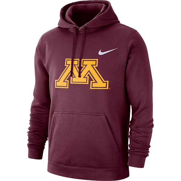 Nike Men's Sportswear Club Fleece Monogram Hoodie in Brown - ShopStyle