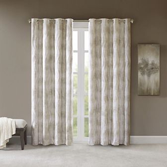 Madison Park Alastair Printed Jacquard 100% Blackout 1 Window Curtain Panel
