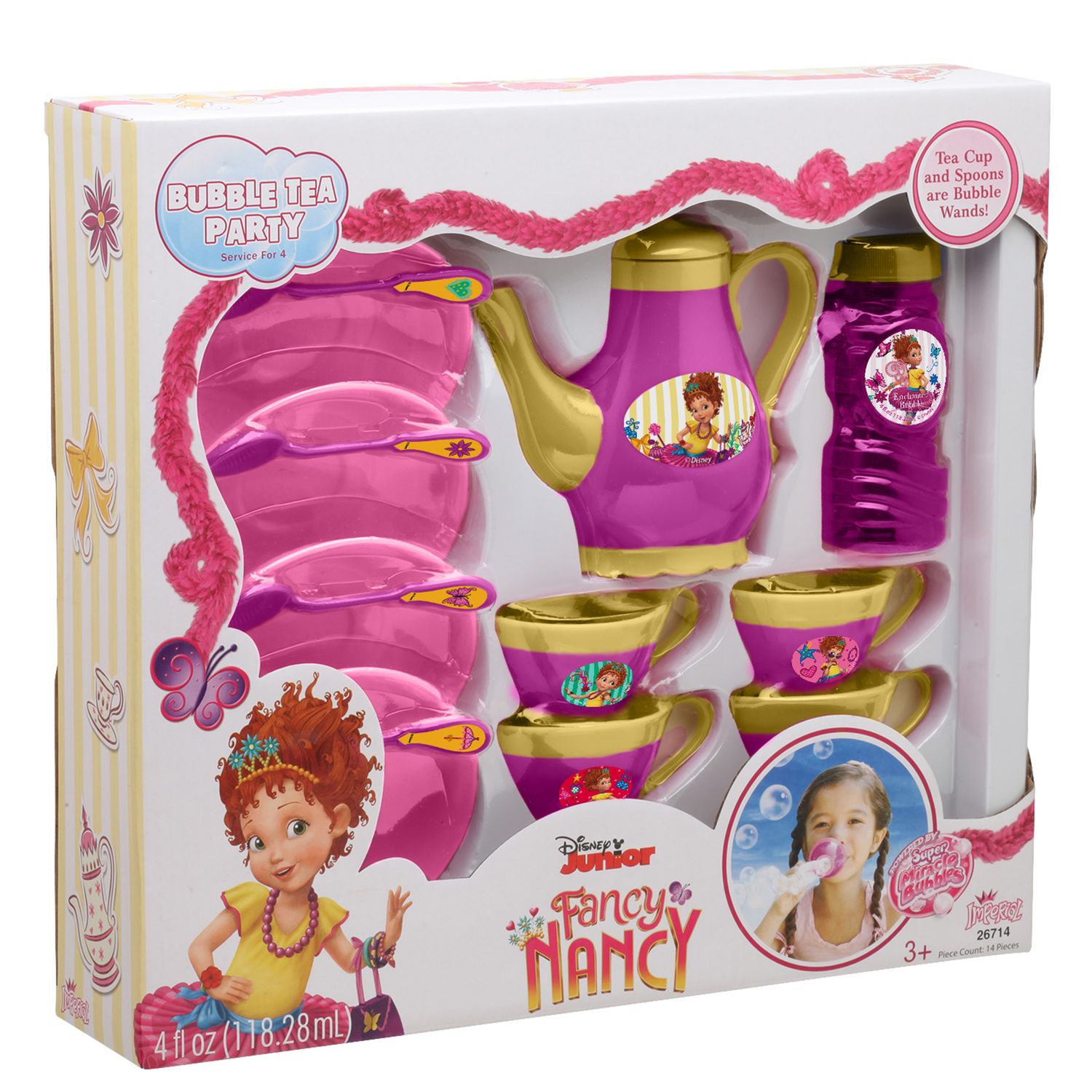 fancy nancy bubble tea set