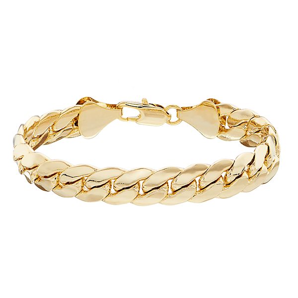 Customizable Solid Gold Miami Cuban Link Bracelet 9mm | Lirys Jewelry Yellow / 14kt Gold / 7.0 (X-Small)