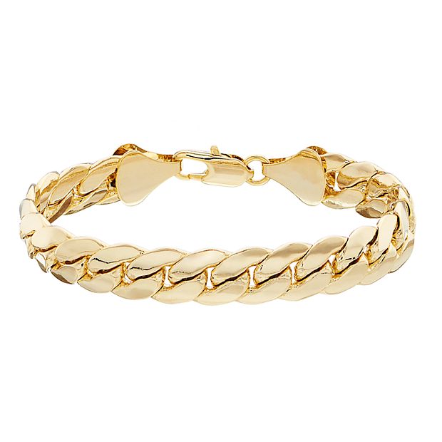 Gold mens deals bracelet 14k