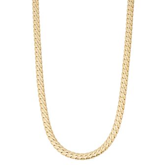 Men's 14k Gold Plated Cuban Chain Necklace