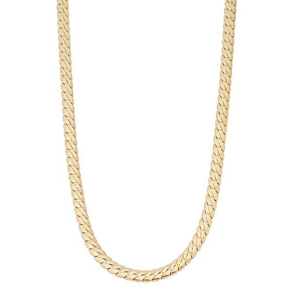 Gold plated cuban deals necklace