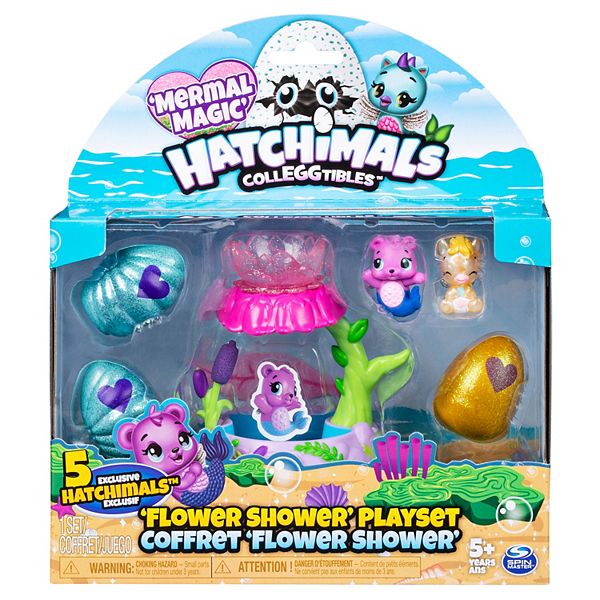 Hatchimals Colleggtibles Flower Shower Playset With Mermal Magic for for sale online 