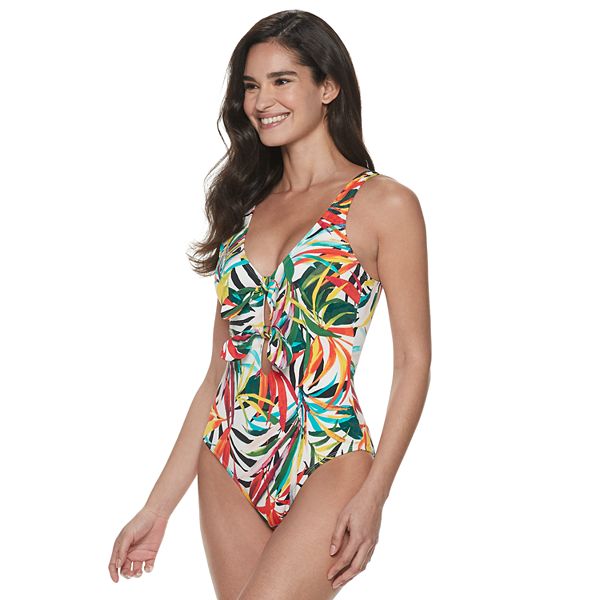 Women s Apt. 9 Double Bow One Piece Swimsuit