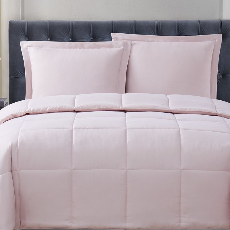 Truly Soft Everyday Reversible Comforter Set, Pink, Twin XL