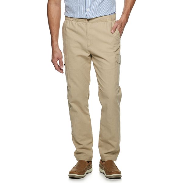 Men's Croft & Barrow® Linen-Blend Cargo Pants