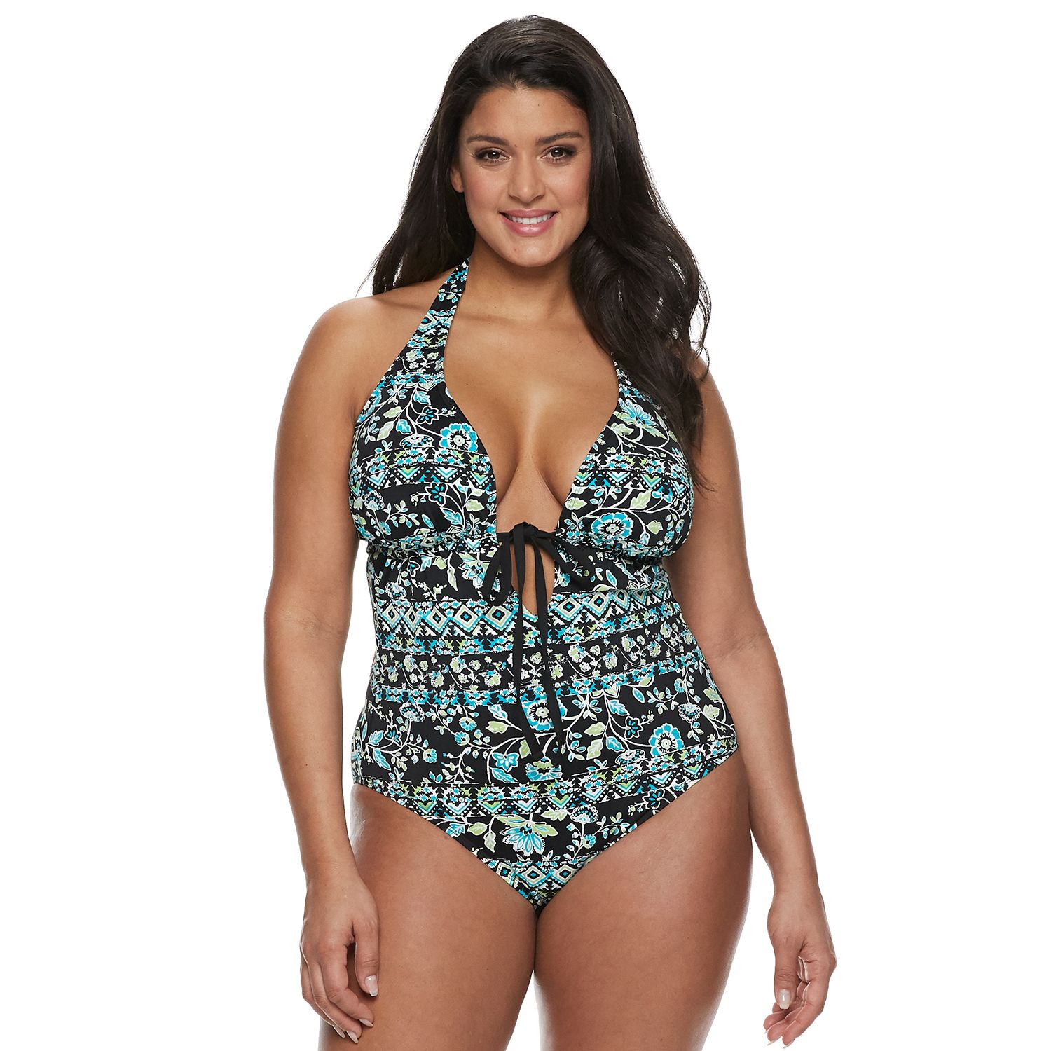 apt 9 plus size swimwear