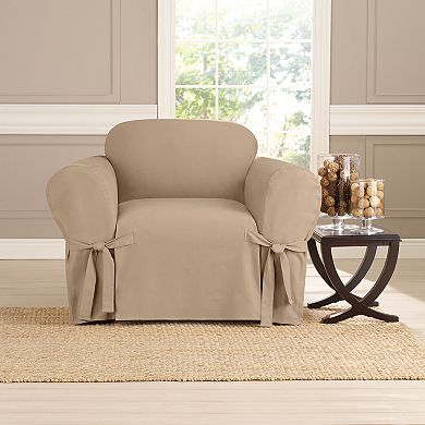 Sure Fit Sailcloth Box Cushion Chair Slipcover