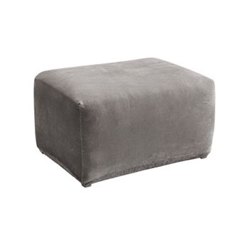 Sure Fit Stretch Pique Oversized Ottoman Slipcover