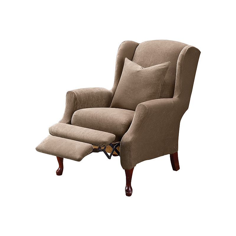 Stretch sensations newport wing chair stretch slipcover hot sale