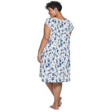 Plus Size Croft & Barrow® Scoopneck Printed Nightgown