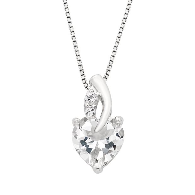 Women's heart necklace on sale kohls