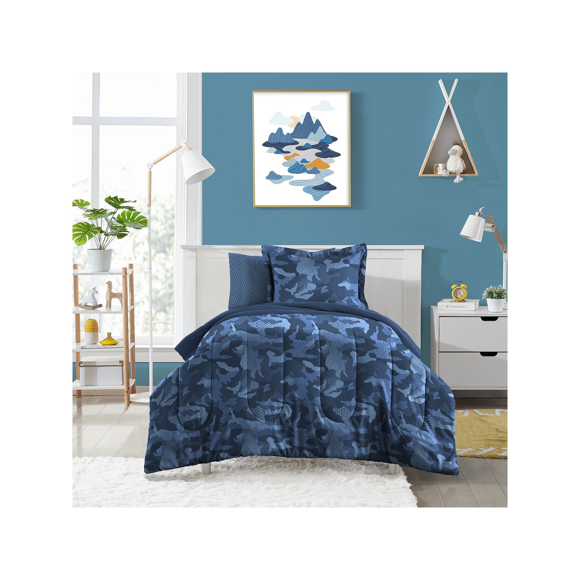 Dream Factory Geo Camo Bed Set, Multi