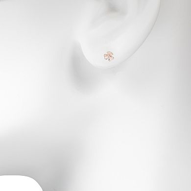 LC Lauren Conrad Rose Gold Tone Simulated Stone & Pearl Nickel Free Stud Earring Set