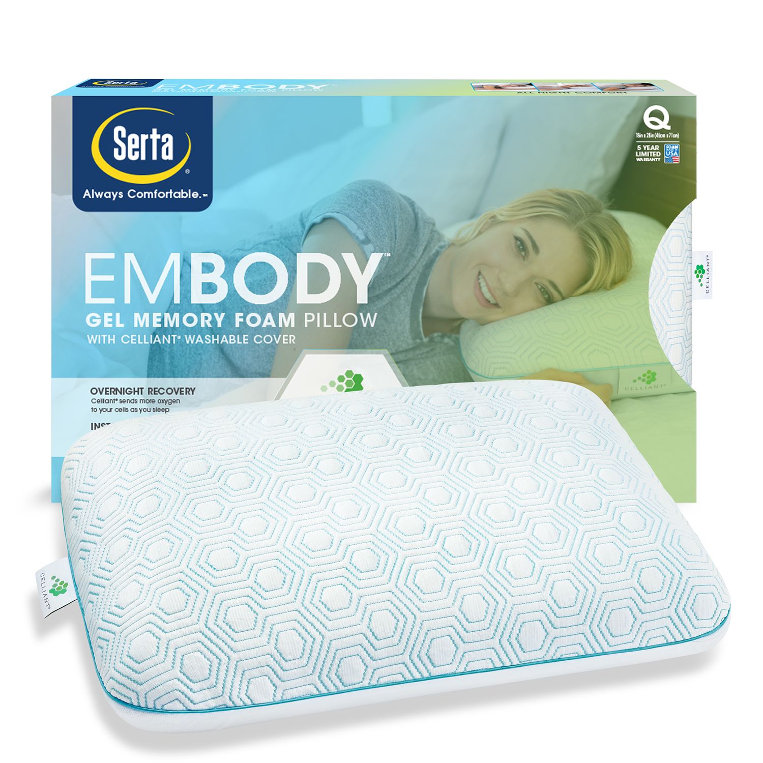 Serta Embody Gel Memory Foam Pillow