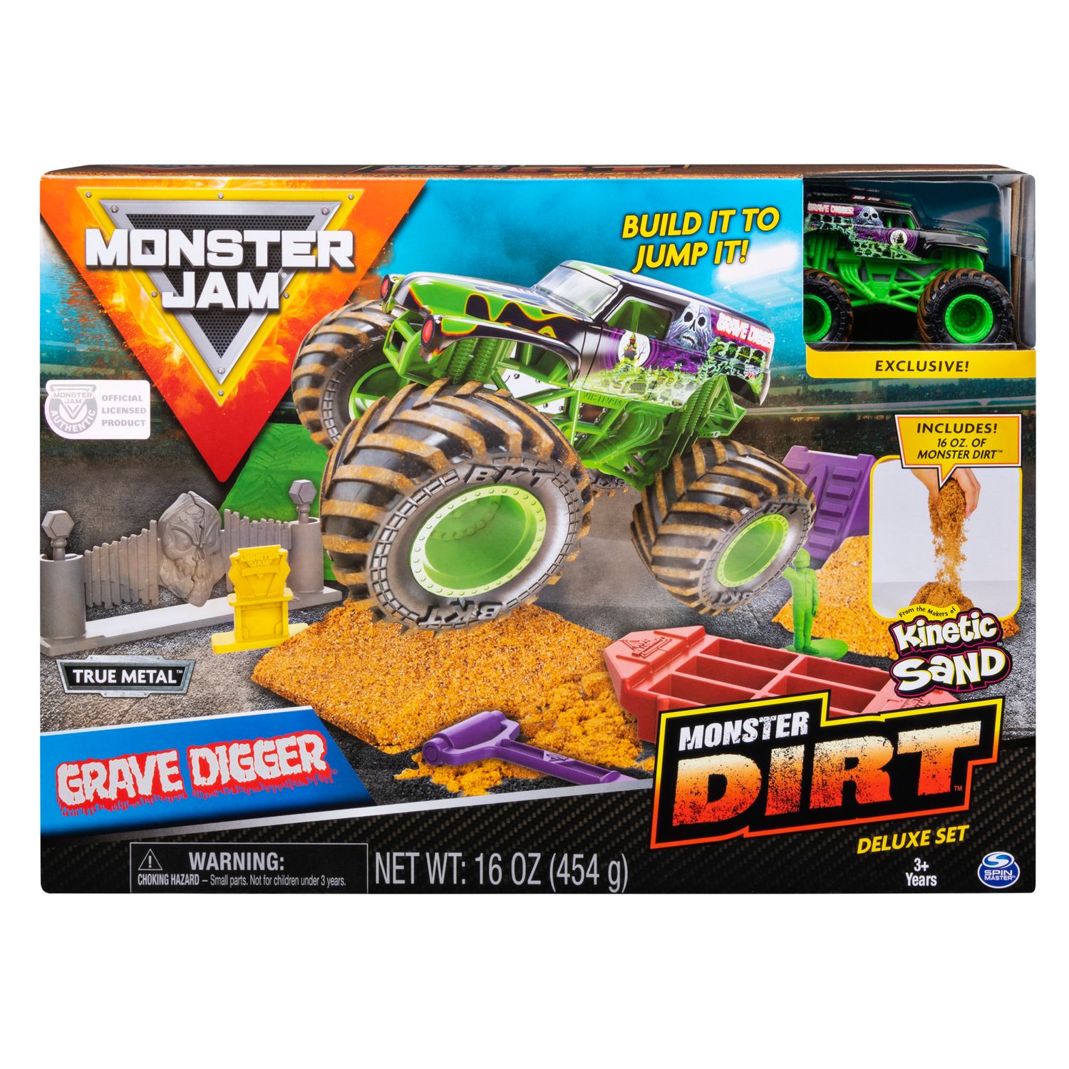 monster truck kinetic sand