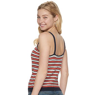 Juniors' It's Our Time Striped Sweater Tank