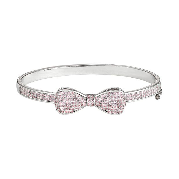 Ready Set Bow Pave Bow Bangle