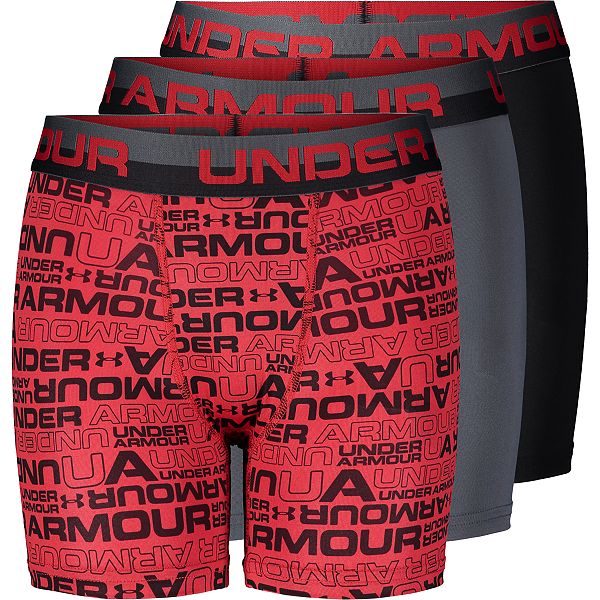 ontmoeten Sporten wat betreft Boys 8-20 Under Armour 3-Pack Voltage Performance Boxer Briefs