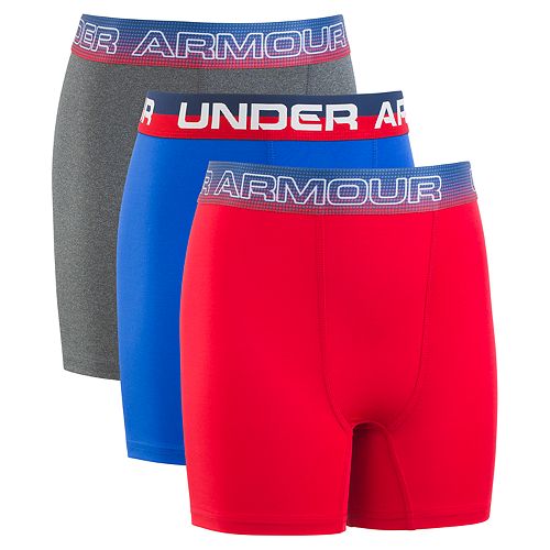 Boys 820 Under Armour 3Pack Voltage Performance Boxer Briefs