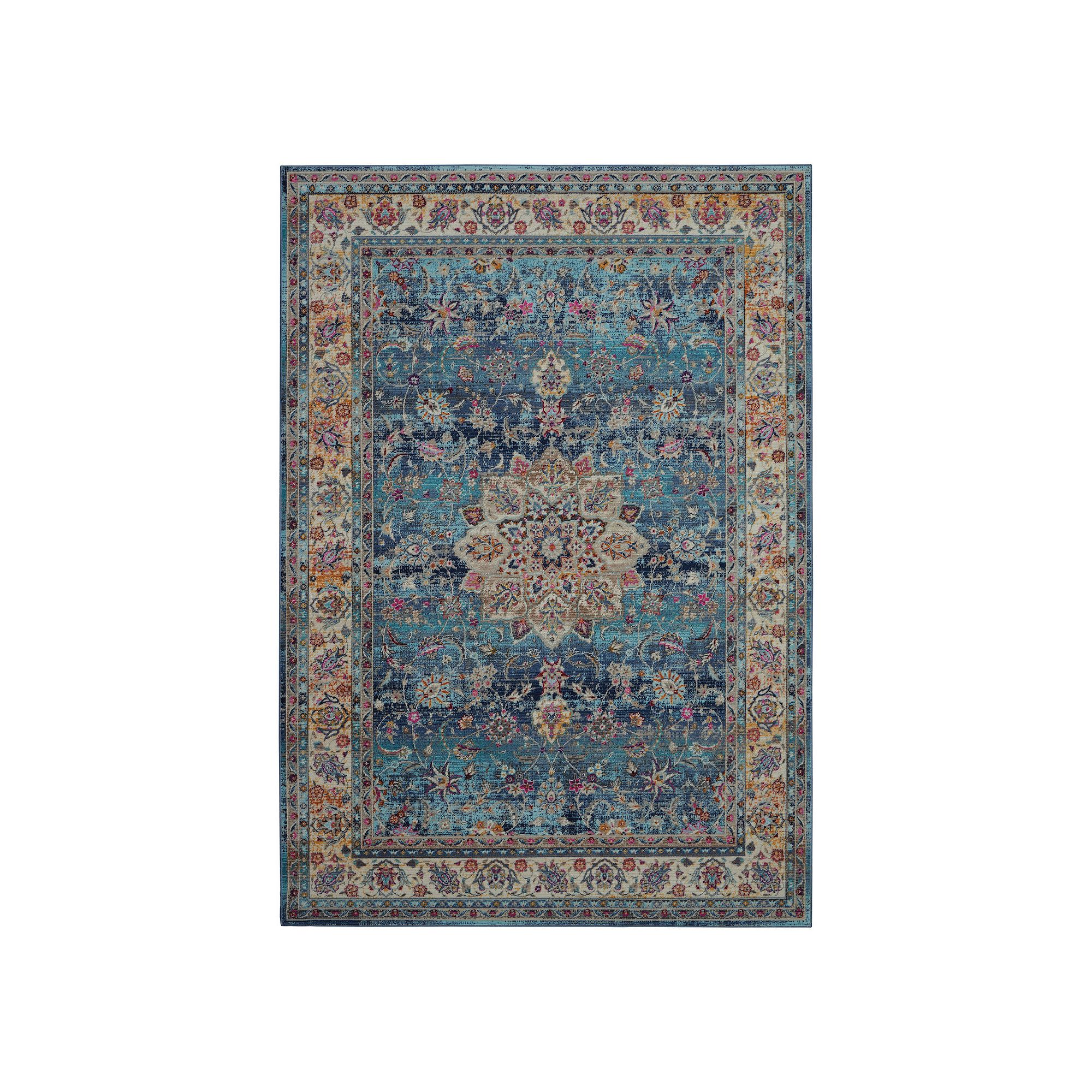 Nourison Vintage Kashan Oushak Rug, Blue Team Oushak