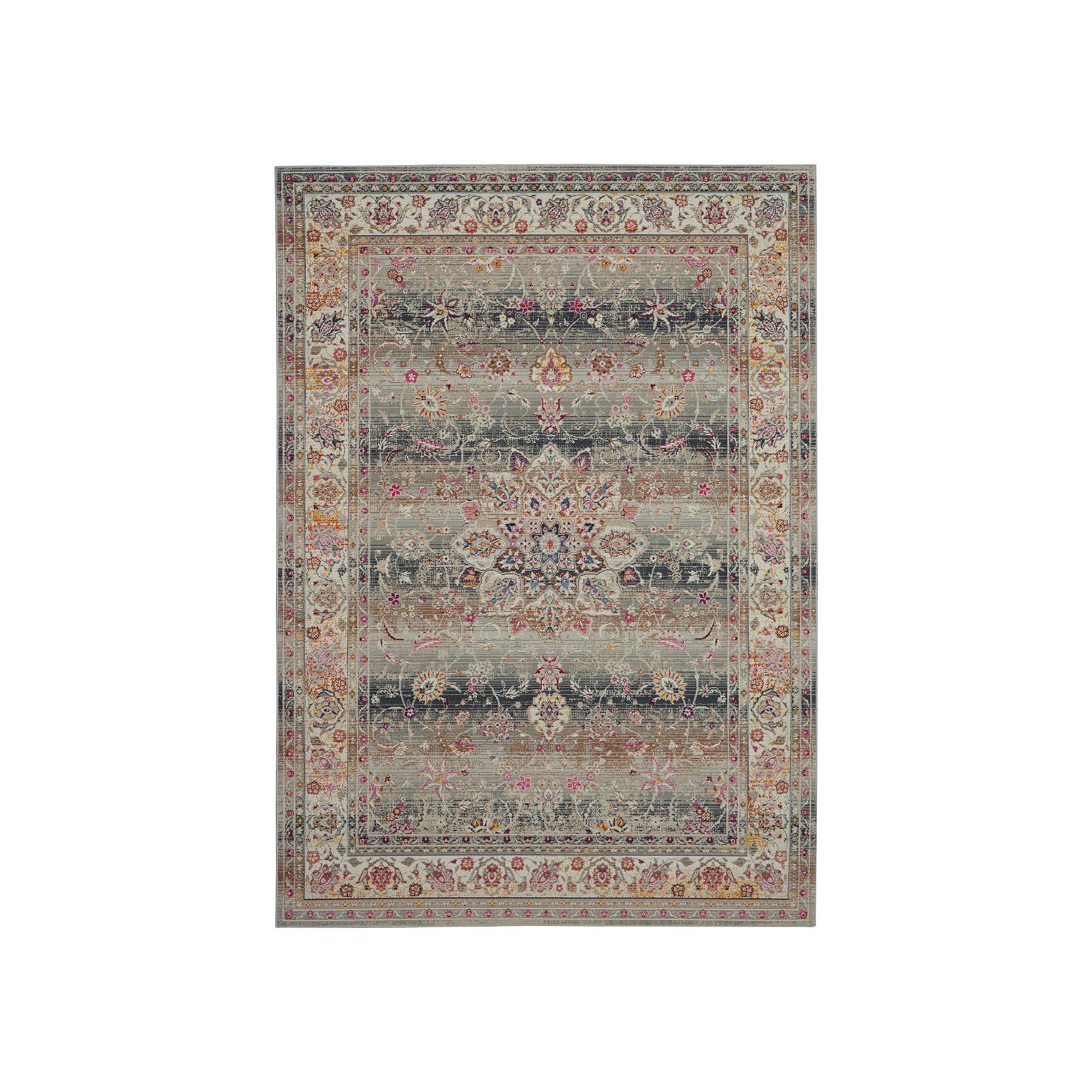 Nourison Vintage Kashan Oushak Rug, Gray Team Oushak