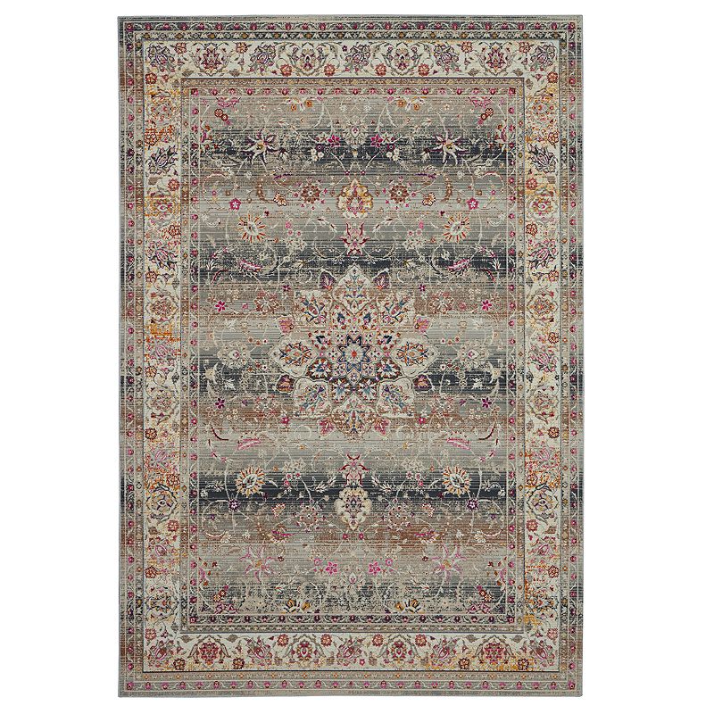 Nourison Vintage Kashan Oushak Rug, Grey, 8X10 Ft