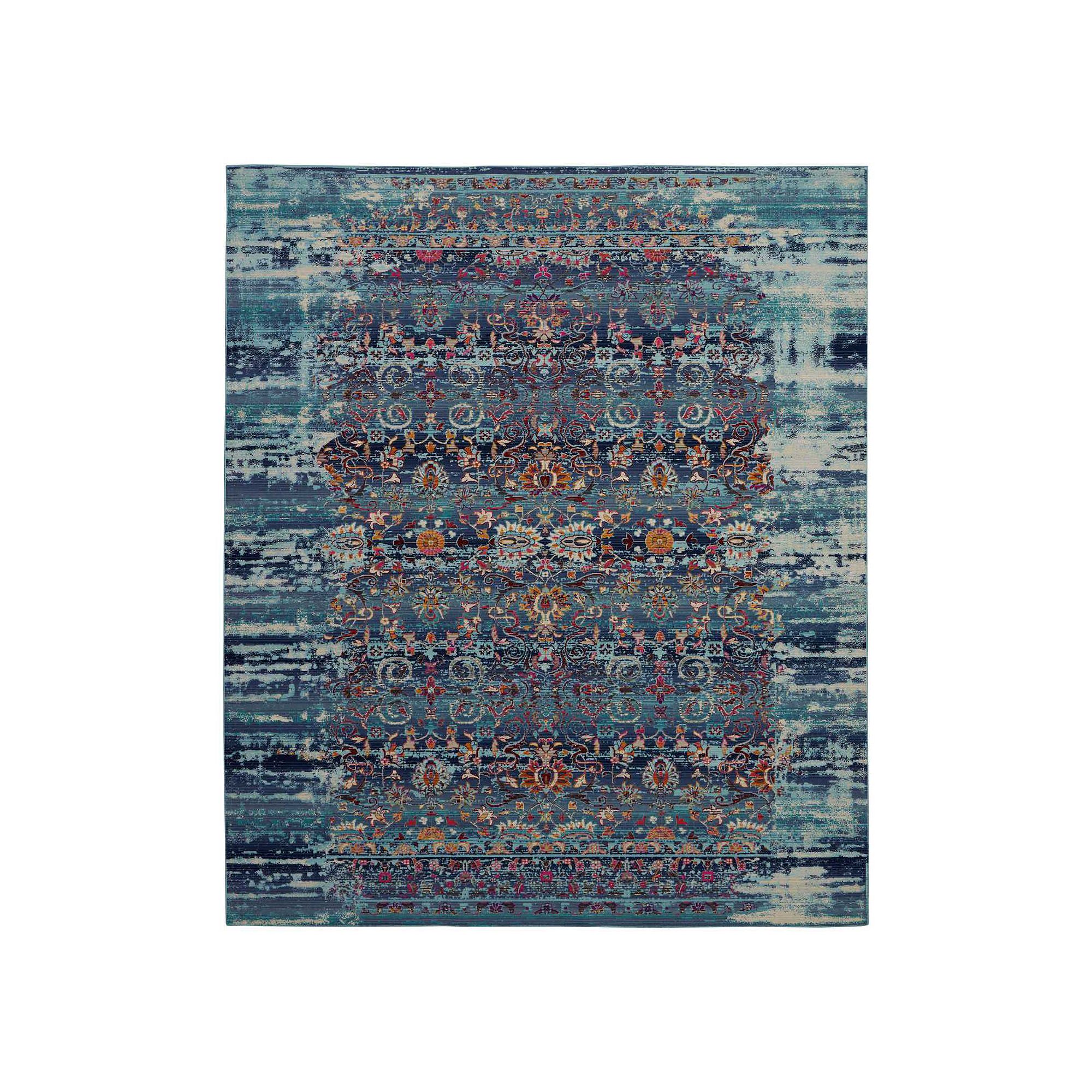 Nourison Vintage Kashan Boho Rug, Blue