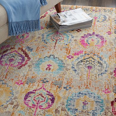 Nourison Kashan Distressed Bohemian Rug