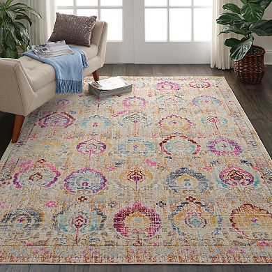 Nourison Kashan Distressed Bohemian Rug