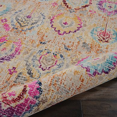 Nourison Kashan Distressed Bohemian Rug
