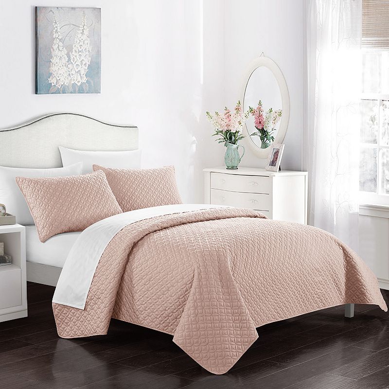 27857624 Chic Home Amandla Quilt Set, Orange, Queen sku 27857624