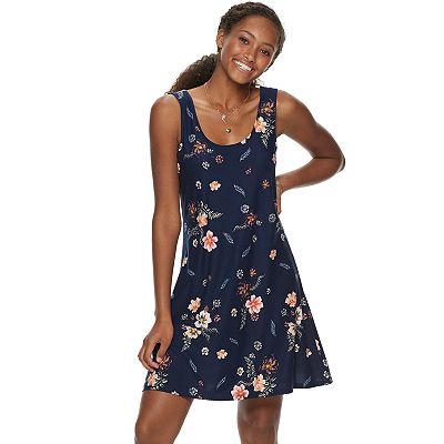 mudd fit and flare dress Fit-and-Flare Tonal Abstract Knit Midi Dress main image 0