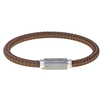 Men's LYNX Ion-Plated & Silicone Bracelet