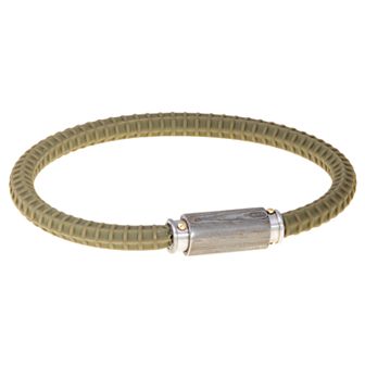 Men's LYNX Ion-Plated & Silicone Bracelet