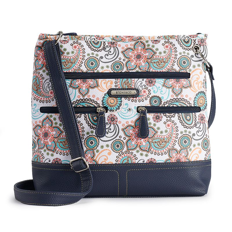 Stone & Co. Paisley Super Crossbody Bag, White
