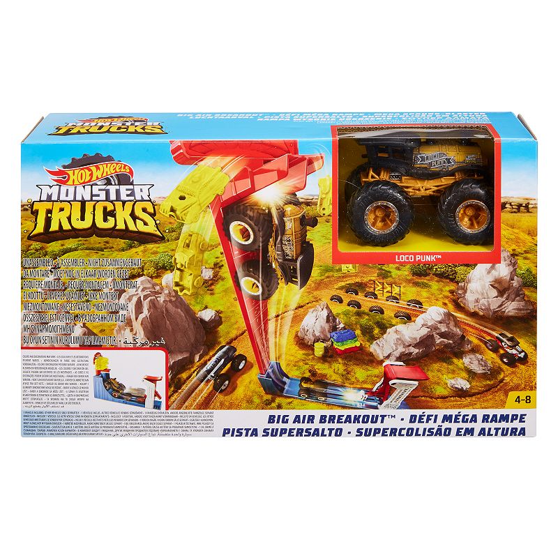 UPC 887961726657 product image for Mattel Hot Wheels Monster Trucks Big Air Breakout Playset, Multicolor | upcitemdb.com