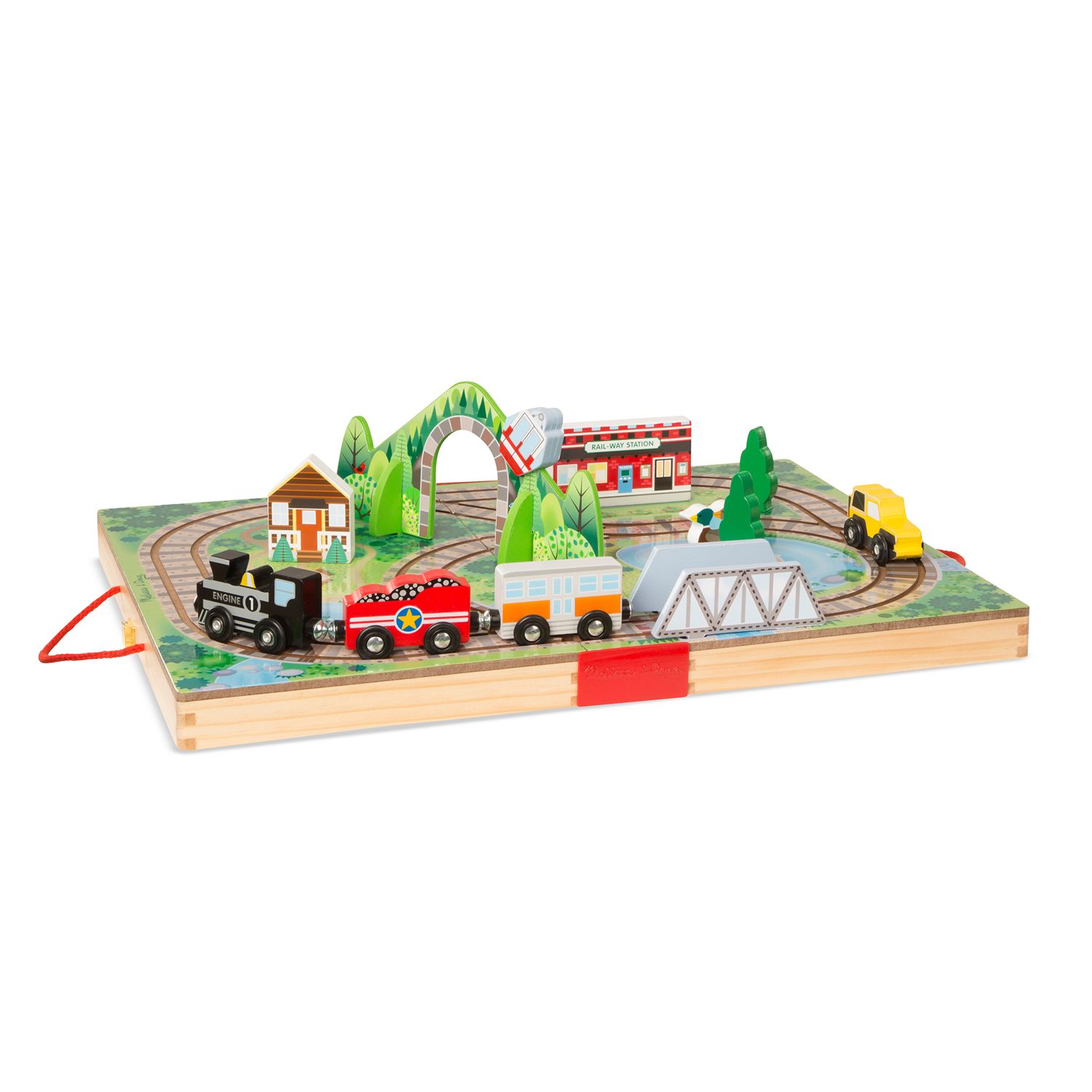 melissa and doug wooden farm train