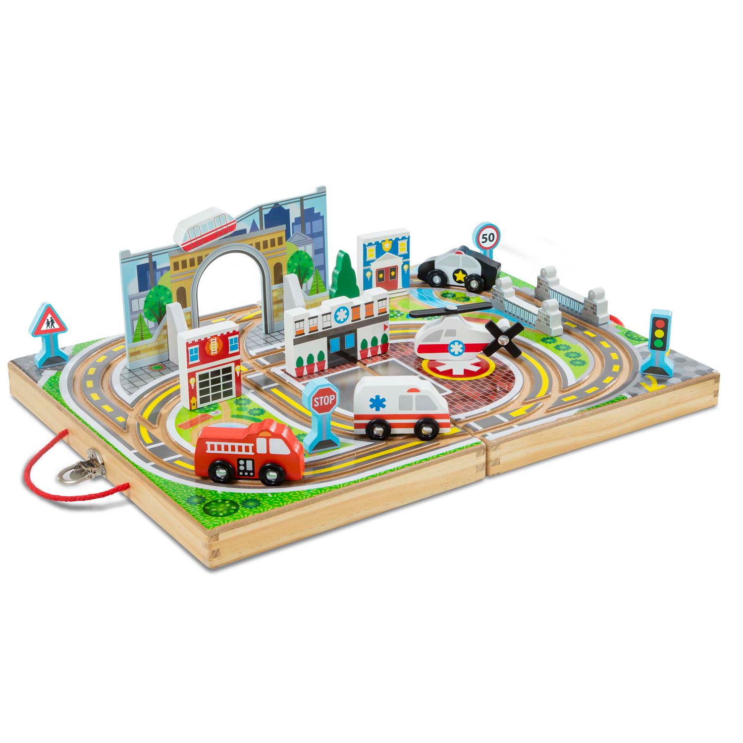 melissa and doug city ramp racing set