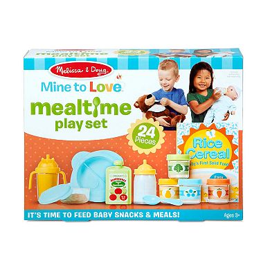 Melissa & Doug Mine to Love 24-Piece Mealtime Play Set for Dolls