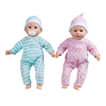 Melissa & Doug Mine to Love Twins Luke & Lucy 15 in Boy and Girl Baby Dolls with Rompers, Caps, Pacifiers
