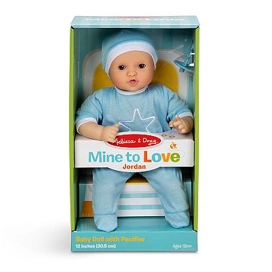 Melissa & Doug Mine to Love Jordan 12 Inch Baby Doll