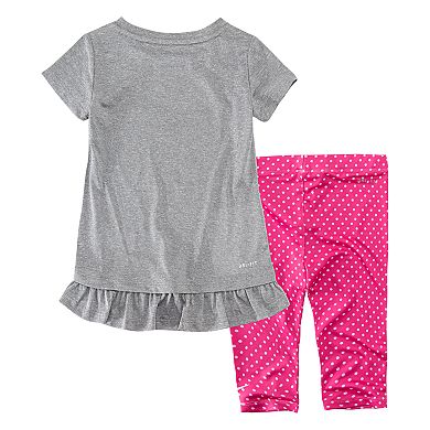 Toddler Girl Nike Dri-FIT "Just Do It" Tunic & Leggings Set
