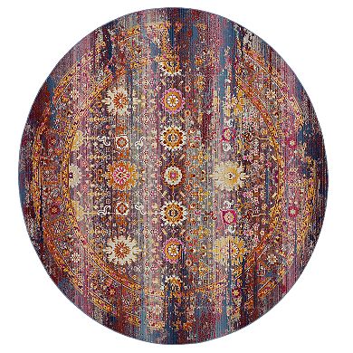 Nourison Vintage Kashan Multicolor Boho Area Rug