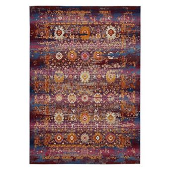 Nourison Vintage Kashan Multicolor Boho Area Rug