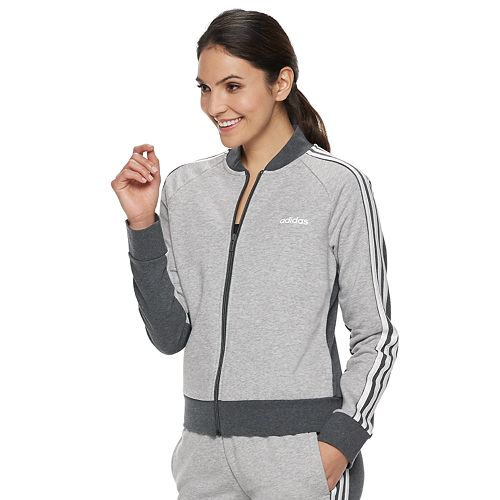 Women's adidas Essentials Full Zip Bomber Jacket adidas Essentials Solid Fullzip Hoodie Women's Sweatshirt In